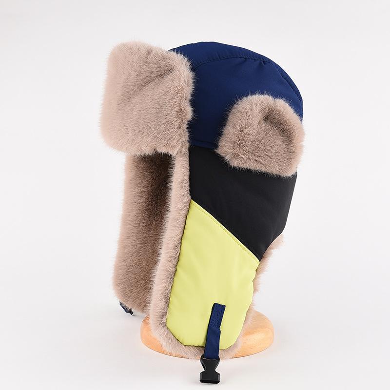 Chapeau assorti homme hiver chaud protection oreilles chapeau épais en coton version coréenne extérieur ski cyclisme froid chapeau volant