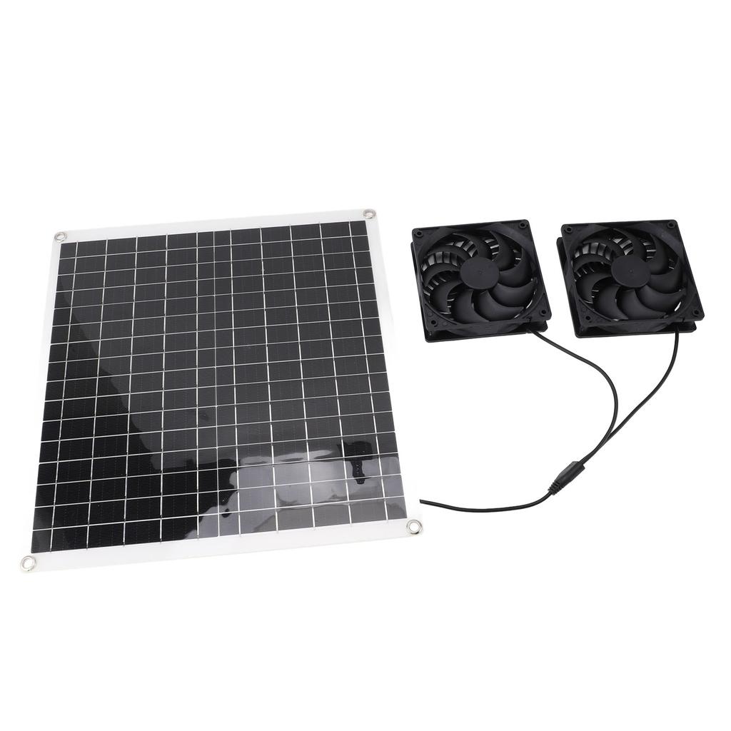 Solar Panel Powered Fan Portable Outdoor Multifunctional Solar Air Circulation Fan Kit 20W12V