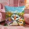 Cute Anime PPuffin Rock Cushion Cover Premium Comfort Reversible Pillow Cove Two In One Design For Any Room  Car Interior