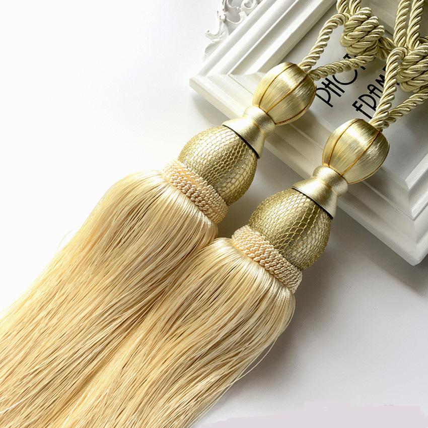 Luxury Gold Wire Tennis Ball Curtain Tieback