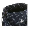 VIVIENNE WESTWOOD Hilary Denim Pattern Silver Hardware Cotton Bucket Bag Women Handbags Indigo 4C03000AUW01BOINDIGO
