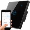 Single Wi-Fi Touch Light Switch Black