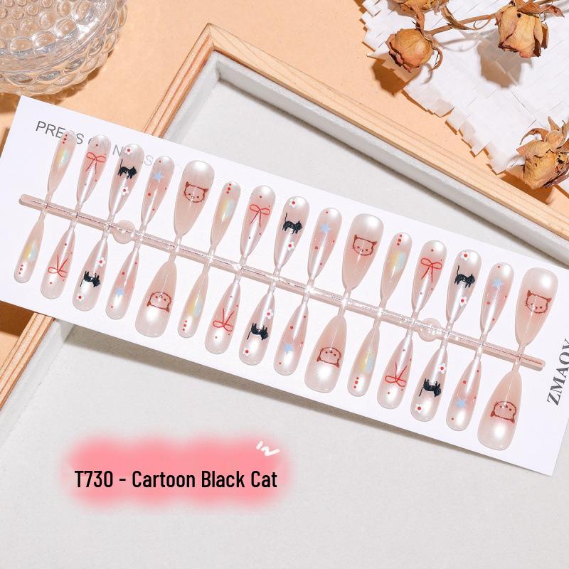 

Cartoon Black Cat Eye Glass Beads & Crystal Nail Stickers - Removable, Versatile & Super Cute, Pack of 30. Whole Strip S/S/S
