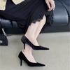 French High-end Sense One-pedal Single Shoes Commuting Fashion Work Shoes Not Tired Feet Temperament Fashion Small Leather Shoes Women 2025