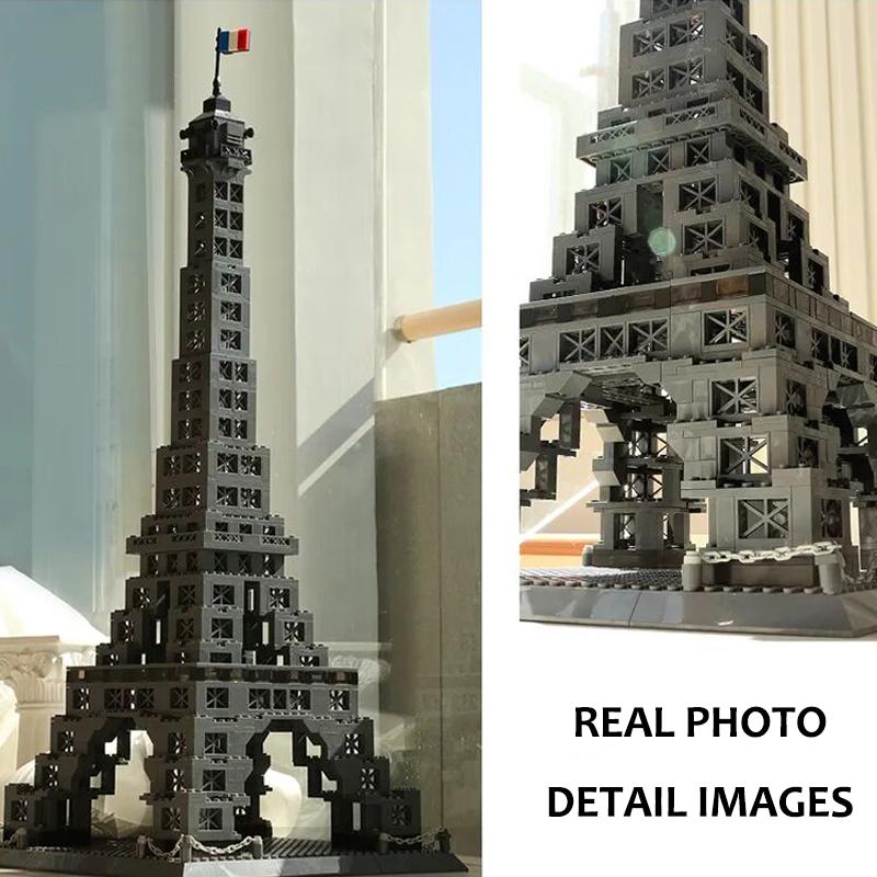 Toys MOC Bricks Eiffel Tower France Paris City Architecture Model 976 Pieces Building Blocks Construction for Kids Adults Gifts