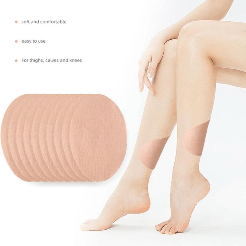 10 ks náplastí proti oděru stehen z TPU a netkané textilie, samolepicí, průhledné, neviditelné náplasti na ochranu stehen