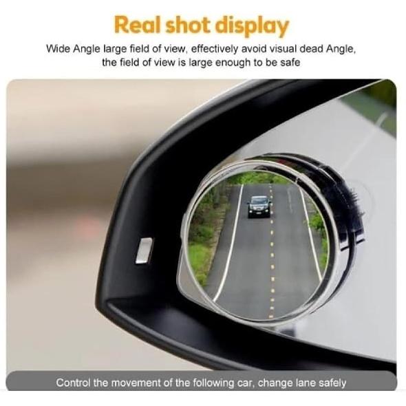 

Sufficienta Suction Cup Car Convex Blind Spot Mirror, 2 Pack 2024 Upgraded Baweilder Suction Cup Car Convex Blind Spot Mirror, Suction Cup Design, 2.16in білий