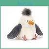 Amuse Pinguim de Pelúcia com Cabelo Explosivo Figura de Animal Macia Para Crianças e Colecionadores
