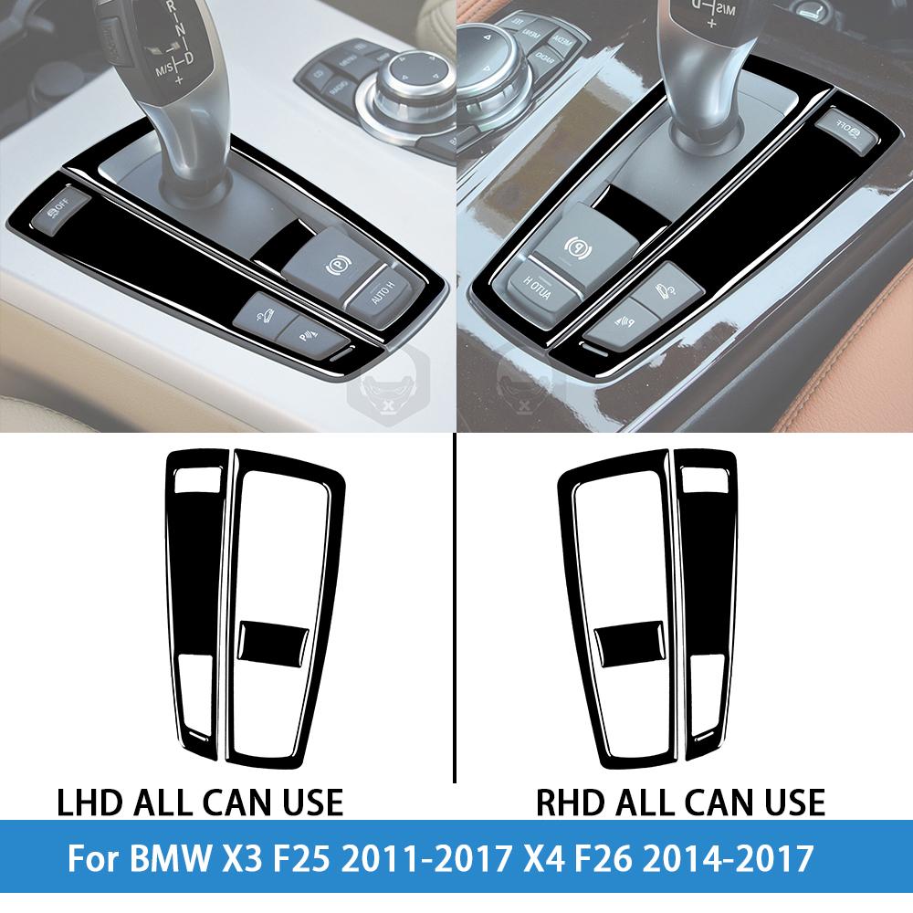 For BMW X3 F25 2011-2017 X4 F26 2014-2017Car Accessories Piano Black Interior Air Vent Taillight Console Trim Modified Sticker