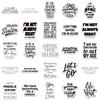 50Pcs Motivational Phrases Cute Stickers Decorative DIY Diary Scrapbooking Phone Laptop Helmet Car Guitar Graffiti Decals