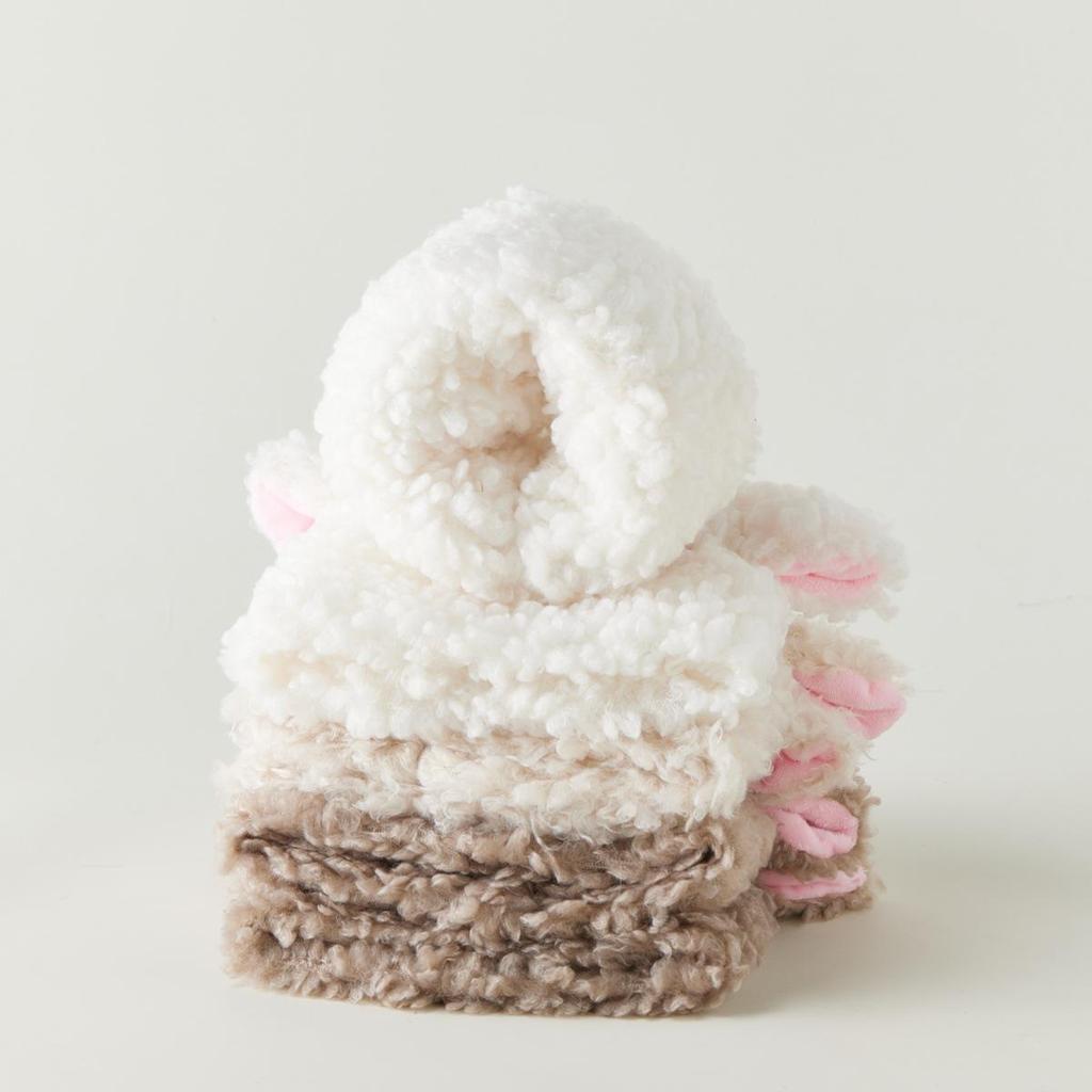 Adorables Calentadores de Pierna de Oveja para Botas de Invierno - Media Pantorrilla, Acogedores y Lindos para Niñas