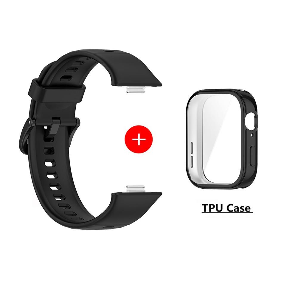 Silikonový řemínek pro hodinky Huawei Watch Fit 3 náhradní řemínek pro Huawei Watch Fit3 Řemínek s ochranným pouzdrem