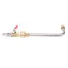 Curved Pressure Washer Extension Wand with Ball Valve 1 4 Inch Connector Power Washer Gutter Cleaner Attachment Rod U