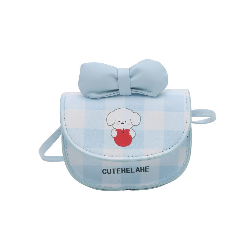 2025 new cute bow girl mini cross bag sweet little girl parent-child messenger bag