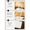 Adjustable Height Acrylic Book Stand 360° Rotating Base Elastic Page Clips Desktop Book Holder Hands Free Foldable