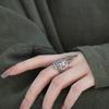 Vintage Hollowed-Out Copper Color Peacock Open Ring For Women Bohemian Unique Design Personalization Charming Jewelry Party Gift