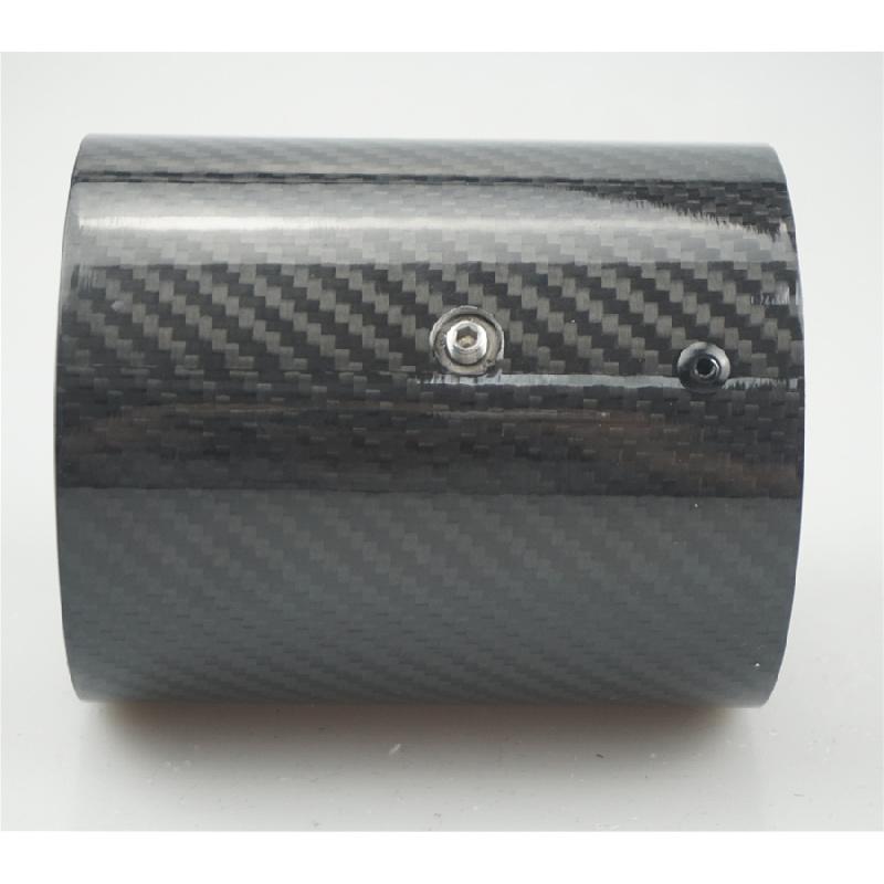2Pcs 3Inch Inlet 3.66Inch Outlet Car Real Carbon Fiber Exhaust Tips For Bmw Usa