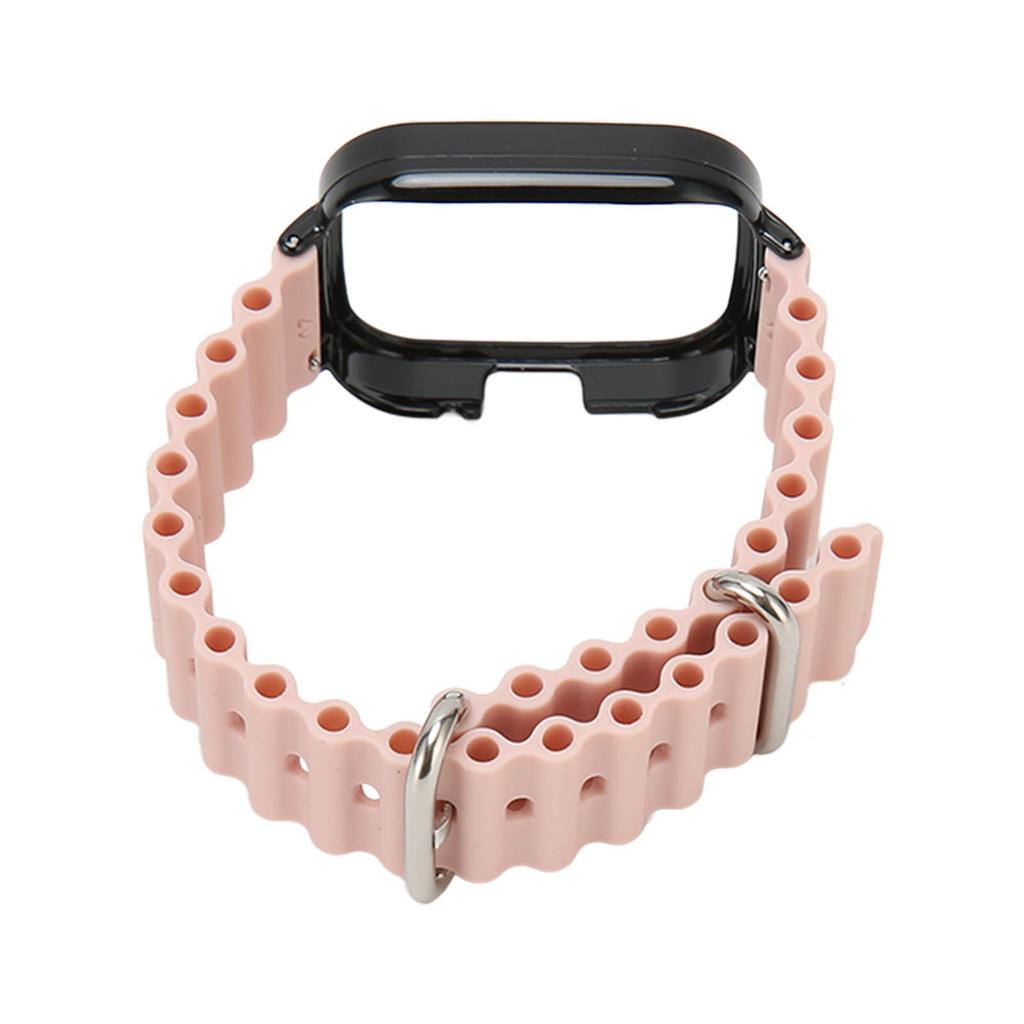 2 In 1 Watch Strap Protective Case Silicone Adjustable Replacement Strap Case for Redmi Watch 3