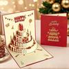 Folding Pop-Up Greeting Card Four-Layer Cake Birthday Cake Card 3D Happy Birthday Card  Kids Gift