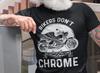 Motorrad T-Shirt Geschenk für Papa, Biker werden nicht grau, wir werden zu Chrom Shirt, Harley Biker Shirt, Lustiges Motorrad Shirt, Herrenshirt
