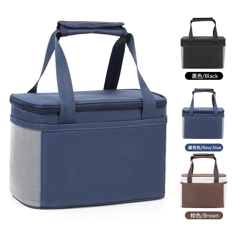 1pcs Large Capacity Insulated Bag Outdoor Picnic Daily Commute Lunch Box Storage Pouch Thermal Food Container Bag