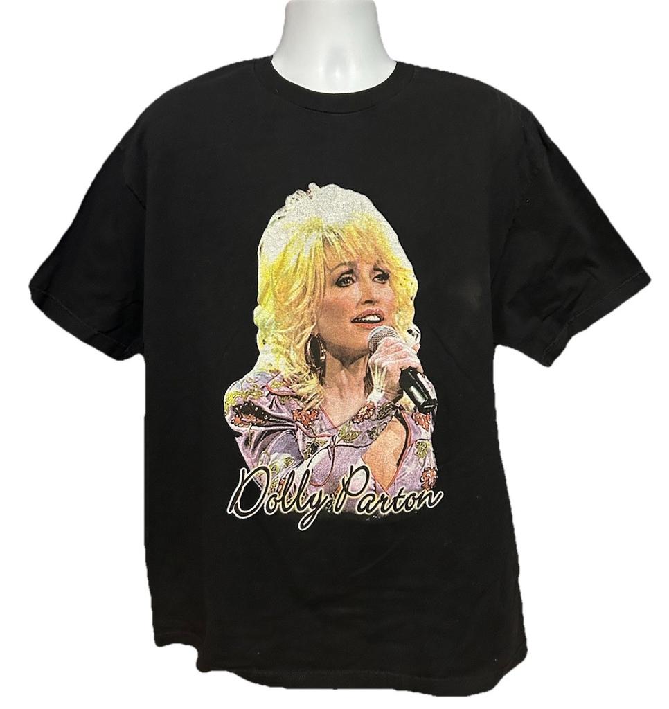 VTG Dolly Parton 2004 Live In Convert Shirt Men XL Black Short Sleeve AAA Tag Unisex T-Shirt