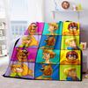 Halloween fantasy comedy adventure cartoon movie Scooby-Doo blanket soft home furnishing nap decoration four seasons warm Sherpa blanket U16