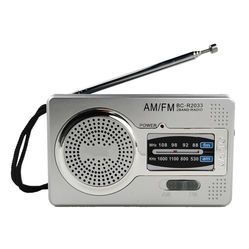AM FM Mini Elder Radio Dual Band HiFi Elder Pointer Radio Battery Powered Pocket Pointer Radio 3.5mm Jack Telescopic Antenna