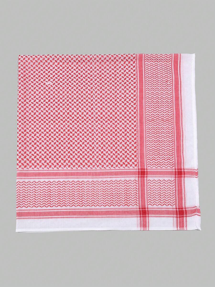 

Классический полосатый квадратный шарф головной платок зрелый повседневный тюрбан мягкий хиджаб повседневный мусульманский унисекс повязка на голову 140см*140см