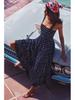 2025 Summer Women's Sleeveless Hot Girl Print Long Dress