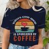 Unisexs Love Coffee Graphic Tee Coffee Lover Retro Vintage T Shirts Casual Crew Neck Short Sleeve Tshirt Trendy Unisex Clothing