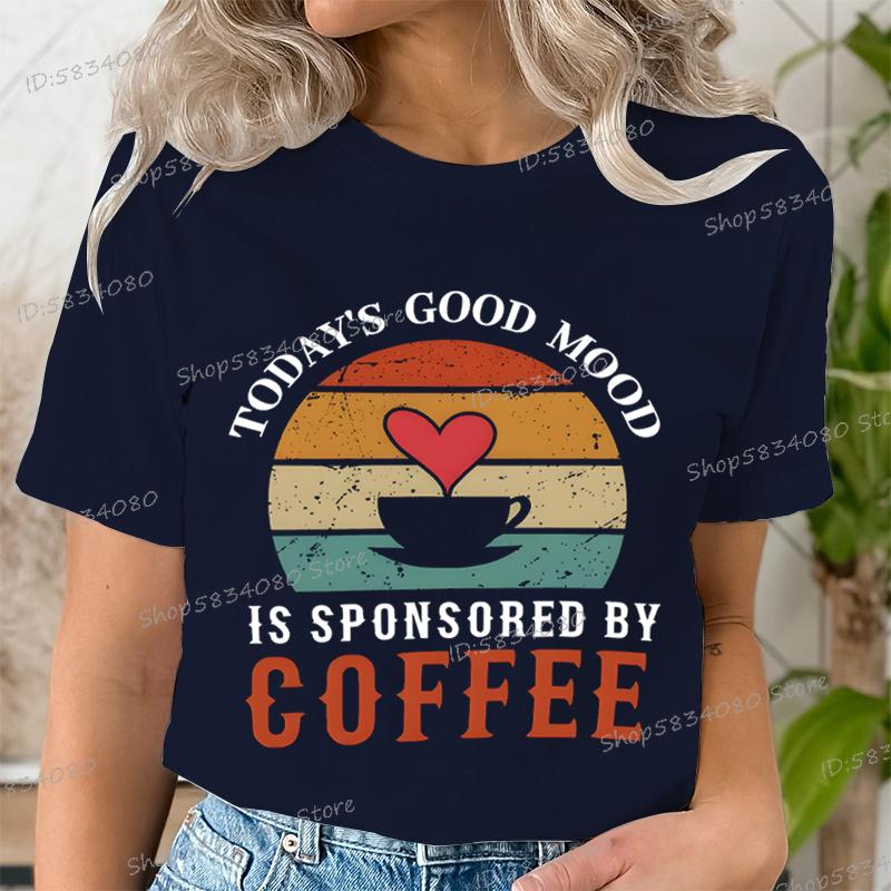 Unisexs Love Coffee Graphic Tee Coffee Lover Retro Vintage T Shirts Casual Crew Neck Short Sleeve Tshirt Trendy Unisex Clothing