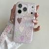 Colorful Glitter Hearts & Stars Phone Case for iPhone 17/16 Pro Max/15/14
