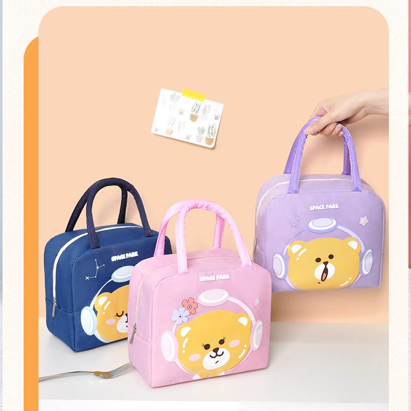 New Cartoon Style Oxford Cloth Thermal Lunch Tote With Unique Design And Spacious Interior