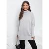 Women's Fall/winter Pullover Knit Solid Color Turtleneck Lapel Sweater