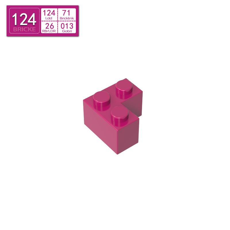 BRICKE 2x2 Right-Angle Brick, Compatible with Lego 2357, MOC Bulk Parts Building Blocks