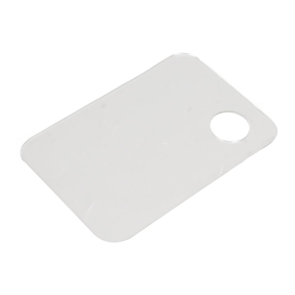 Makeup Foundation Mixing Spatula Set 304 Stainless Steel Acrylic Tray Double Ended Stirrer Cosmetic Palette