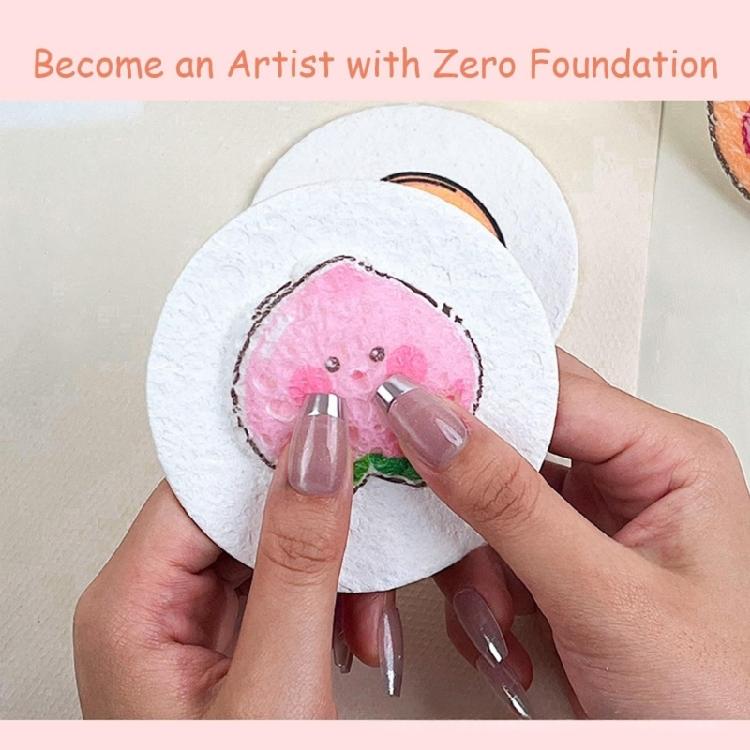 Magics 3D Foam Texture Painting Kits Magics Puff Paint with Watercolor Pen Art Supplies for Kids