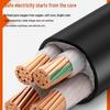 Flame Retardant Copper Core ZC-YJV Cable: 1-5 Cores, 10/16/25/6 Sizes