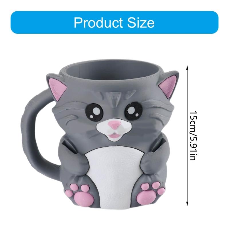 Funny Animal Ice Cream Pints Holder With Insulated Sleeve Builts In Storage Drawer and Spoons Dessert Organizers