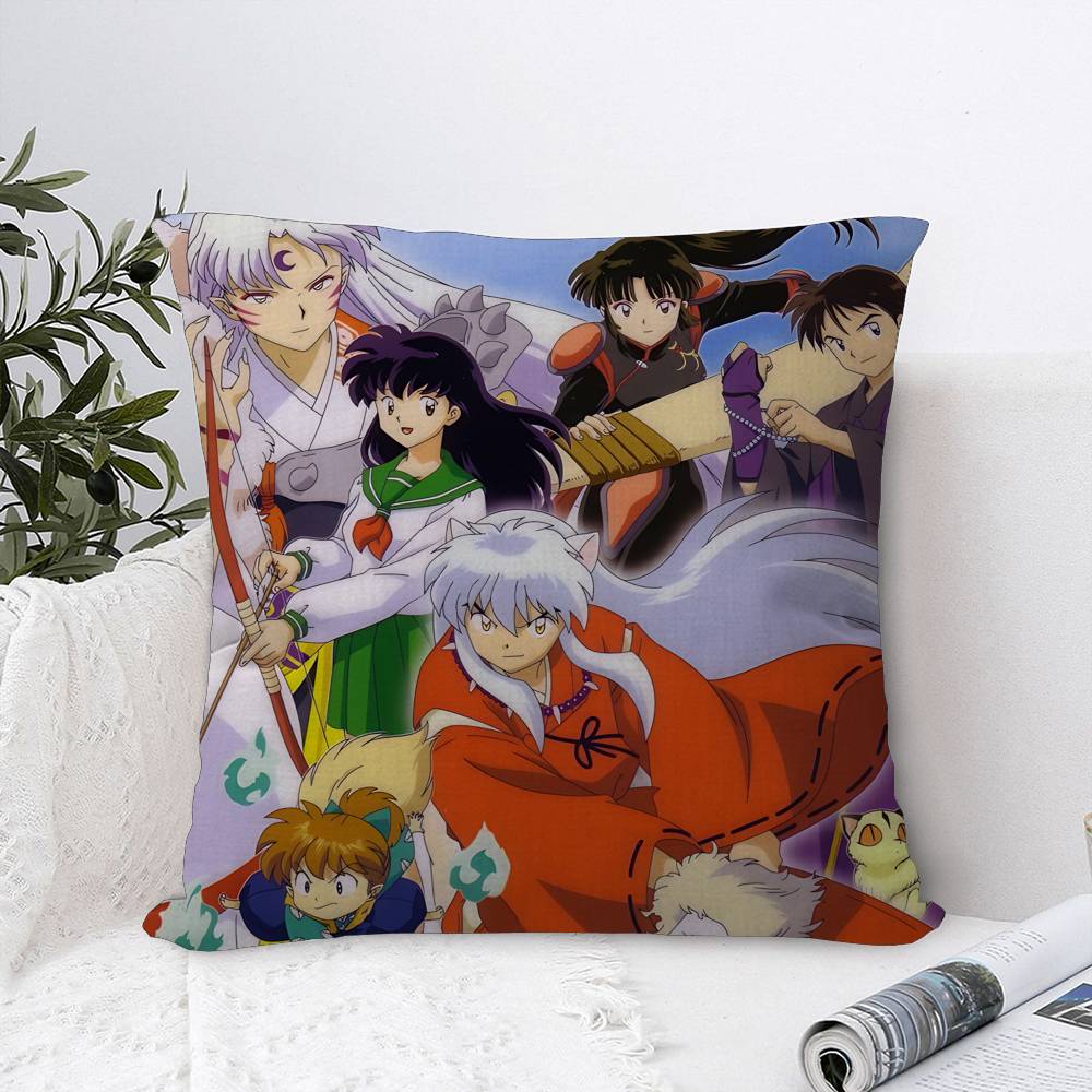 Japen Anime I-Inuyasha Maple Design Cushion Cover Happy Autumn Harvest Decor Holiday Decorati Pillow Cover