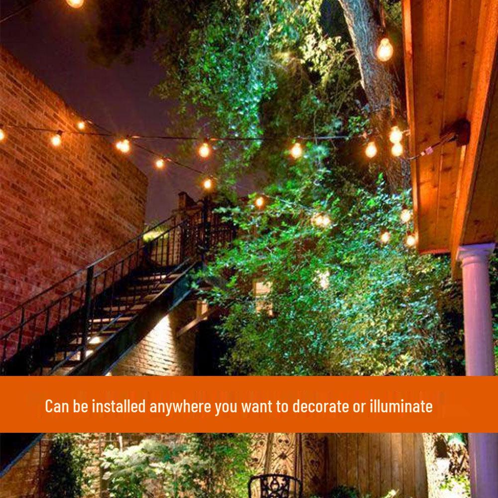 Spot G40 Solar LED Outdoor Waterproof Globe String Lights for Courtyard & Christmas Decoration