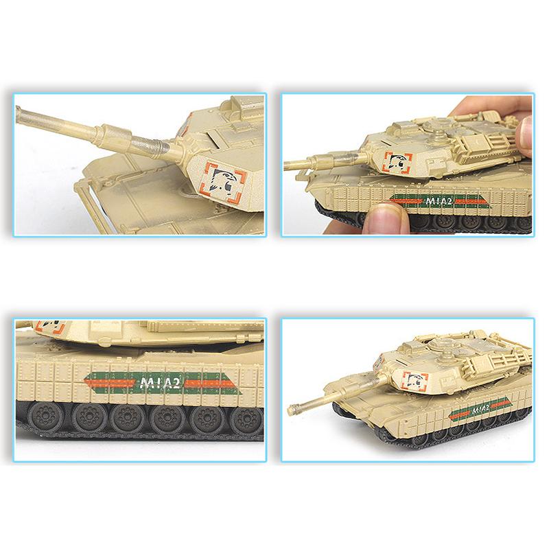Non-Toxic 1/72 Modern Military Model Merkava Main Battle Tank Us Army M1A2 Abrams Main Battle Tank Ah-64 Apache Airplane Assembly Toys