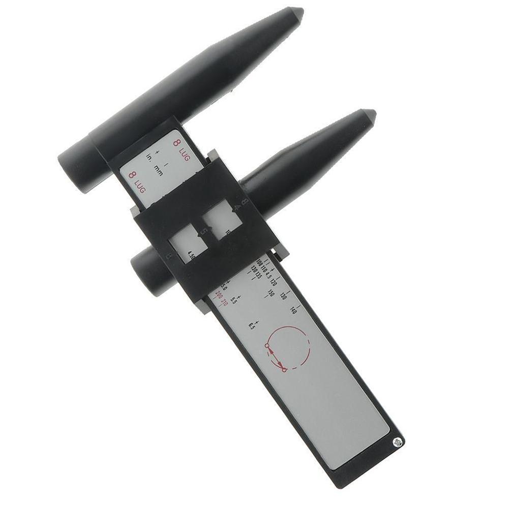 Wheel Pattern Automotive Tools Car PCD Ruler Gauge Tool Common Measure A Turned
