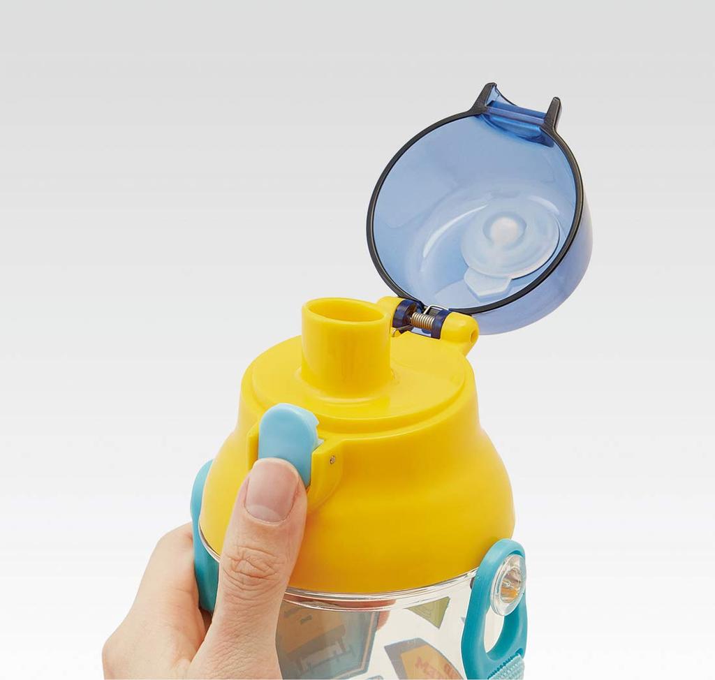 Skater Children's Water Bottle, Clear, 480ml, Plarail, Boys, Made in Japan, PSB5TR