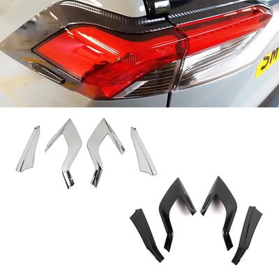For Toyota Rav 4 Rav4 -2025 Carbon Fiber Color Chrome Rear Lamp Taillight Cover Frame Trim Tail Light Decoration Accessories
