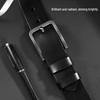 ZIPPO Men's Genuine Leather Pin Buckle Belt