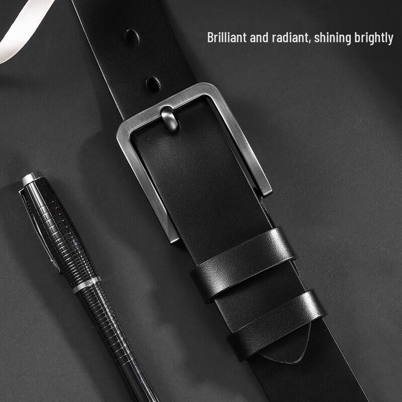 ZIPPO Men's Genuine Leather Pin Buckle Belt