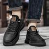 Fashion Classic Mens Shoes Casual New Arrival Leather Fashion Shoes Men Lace-Up Male Comfortable Driving Shoe All-match Mens Sneakers