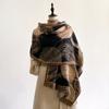 Warm Fashion   Design Winter Cashmere Scarf - Women'S Shawl Wraps  Female Poncho Neckerchief Echarpe Bandana